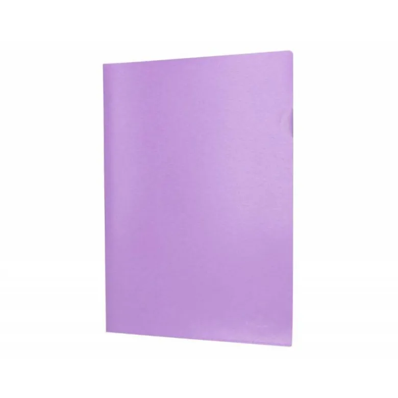 Carpeta dossier uñero Liderpapel DIN A4 polipropileno 180 micras 20 hojas color violeta