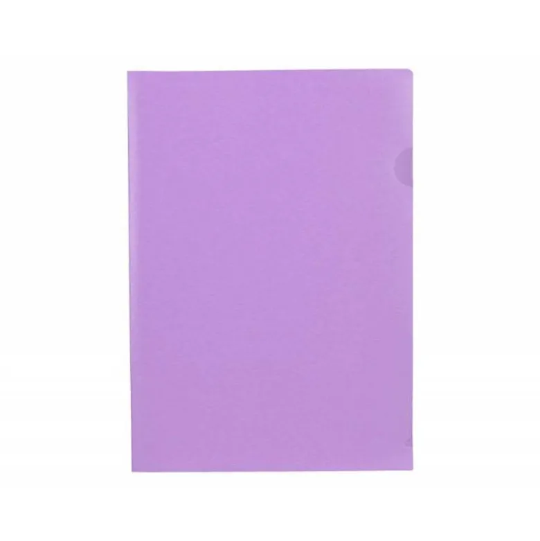 Carpeta dossier uñero Liderpapel DIN A4 polipropileno 180 micras 20 hojas color violeta