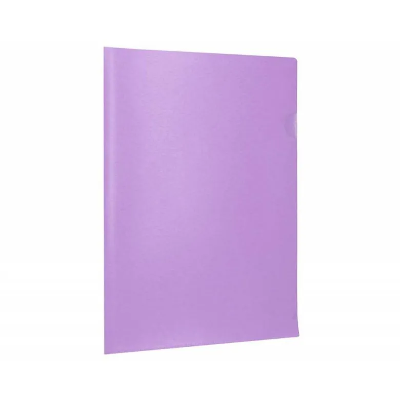 Carpeta dossier uñero Liderpapel DIN A4 polipropileno 180 micras 20 hojas color violeta