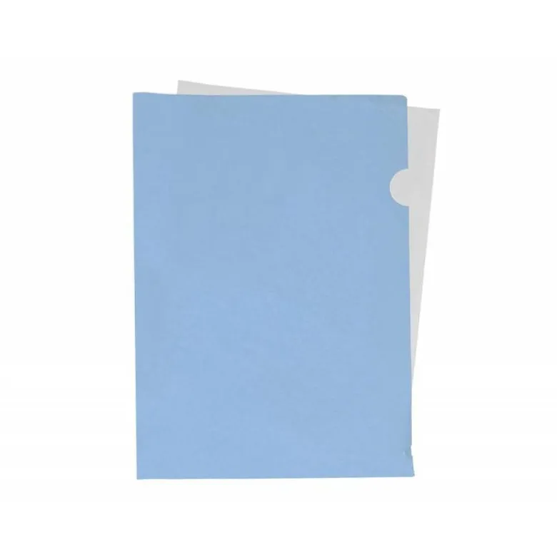 Carpeta dossier uñero Liderpapel DIN A4 polipropileno 180 micras 20 hojas color azul