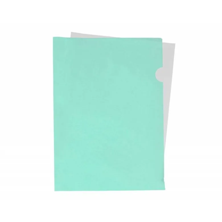 Carpeta dossier uñero Liderpapel DIN A4 polipropileno 180 micras 20 hojas color verde
