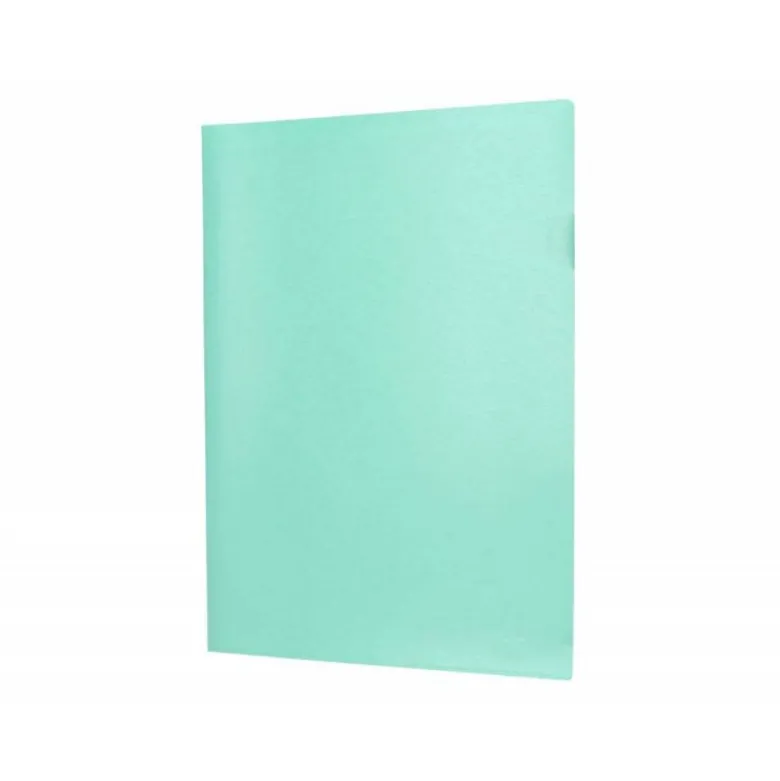 Carpeta dossier uñero Liderpapel DIN A4 polipropileno 180 micras 20 hojas color verde