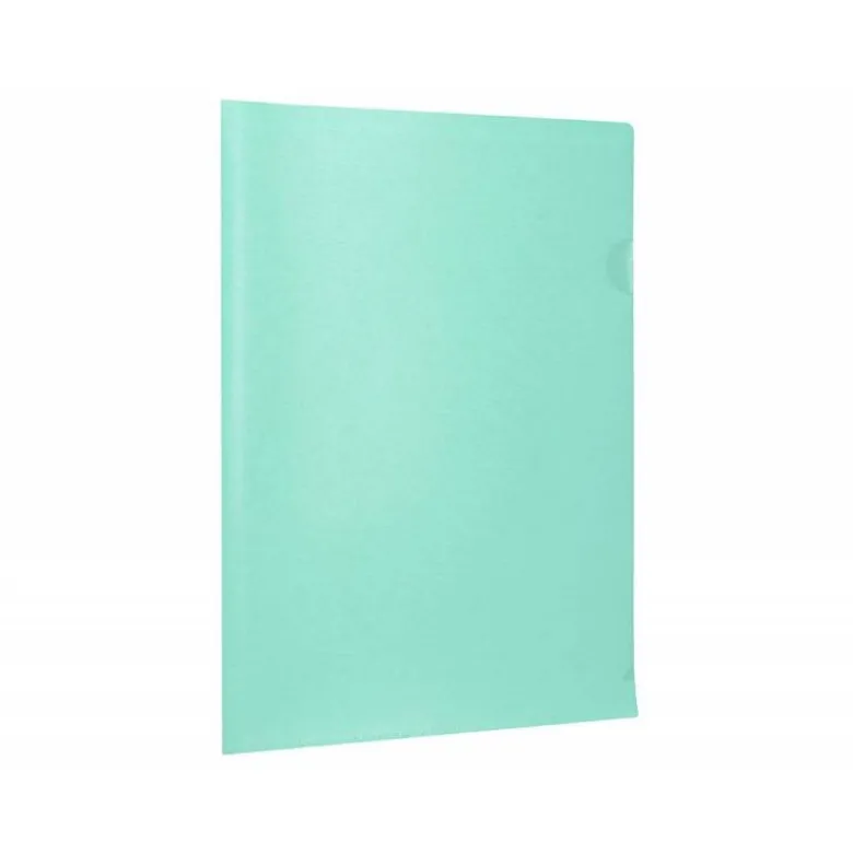 Carpeta dossier uñero Liderpapel DIN A4 polipropileno 180 micras 20 hojas color verde