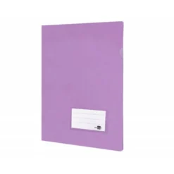 Carpeta dossier uñero Liderpapel DIN A4 polipropileno 180 micras 20 hojas color morado