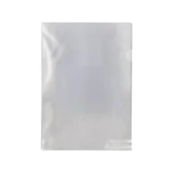 Carpeta dossier uñero plastico q-connect din a4 120 micras transparente -bolsa de 10 unidades.