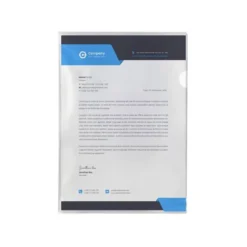 Carpeta dossier uñero plastico q-connect din a4 120 micras transparente -bolsa de 10 unidades.