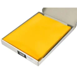 Carpeta dossier uñero plastico q-connect din a4 120 micras amarilla caja de 100 unidades