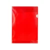 Carpeta dossier uñero plastico q-connect din a4 120 micras roja caja de 100 unidades