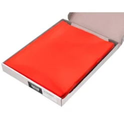 Carpeta dossier uñero plastico q-connect din a4 120 micras roja caja de 100 unidades