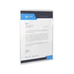 Carpeta dossier uñero plastico q-connect din a4 120 micras transparente caja de 100 unidades