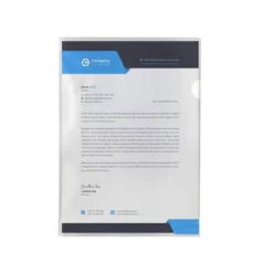 Carpeta dossier uñero plastico q-connect din a4 120 micras transparente caja de 100 unidades