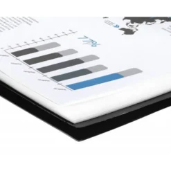 Carpeta escaparate con espiral Liderpapel DIN A5 20 fundas poliporpileno color negro