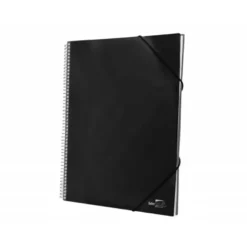 Carpeta escaparate Liderpapel negra Din A4 con 60 fundas