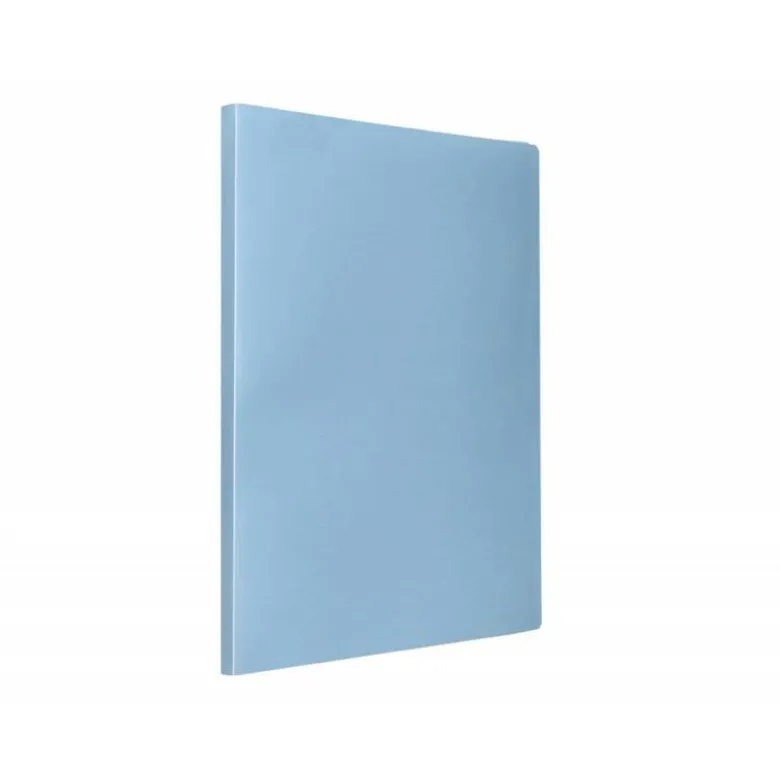 Carpeta escaparate Liderpapel DIN A4 poliporpileno con 30 fundas color azul