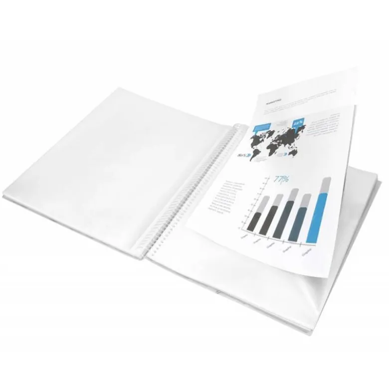 Carpeta escaparate Liderpapel DIN A4 60 fundas polipropileno color transparente