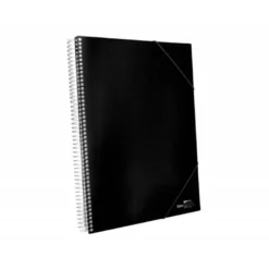 Carpeta escaparate Liderpapel negra Din A4 con 20 fundas