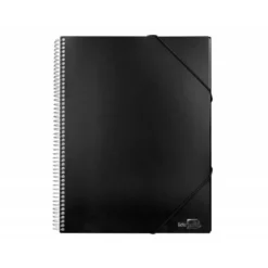 Carpeta escaparate Liderpapel negra Din A4 con 40 fundas