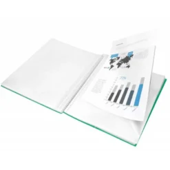 Carpeta escaparate Liderpapel espiral color verde DIN-A5
