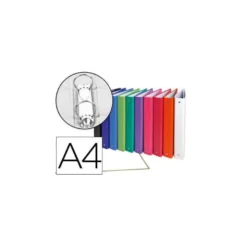Carpeta Exacompta 2 anillas 30 mm redondas A4 carton forrado de colores surtidos