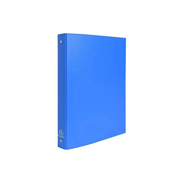 Carpeta Exacompta carton azul claro 4 anillas
