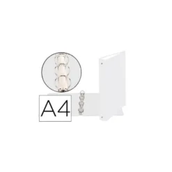 Carpeta Exacompta carton blanca 4 anillas