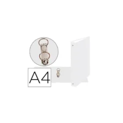 Carpeta Exacompta carton forrado blanca 2 anillas