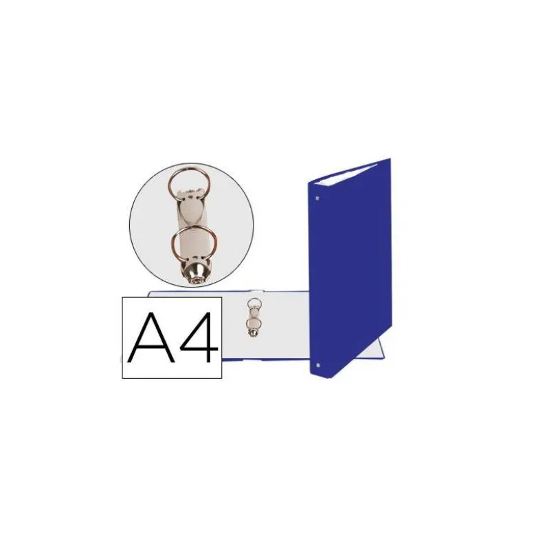 Carpeta Exacompta carton forrado azul 2 anillas