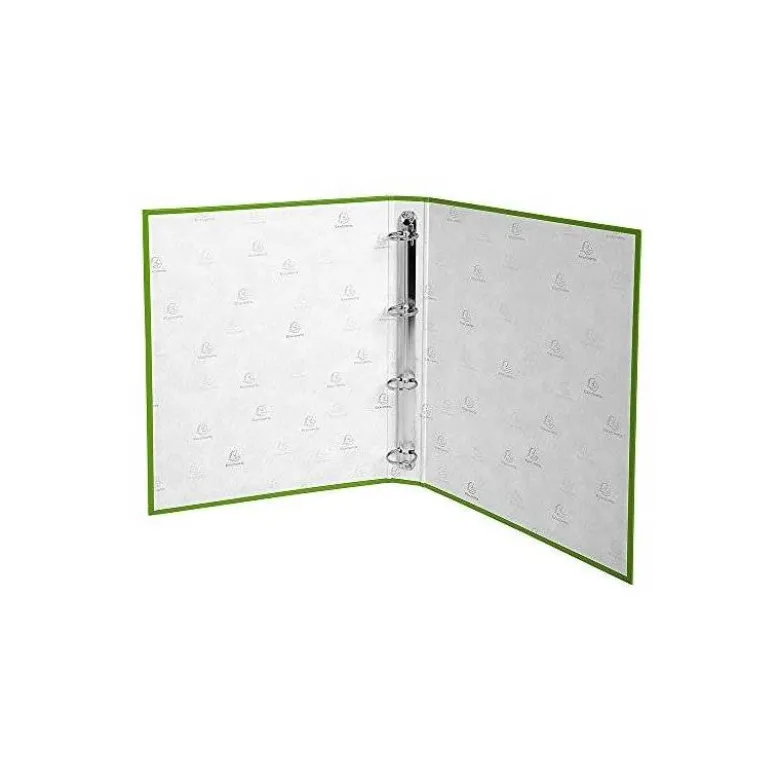 Carpeta Exacompta carton verde anis 4 anillas