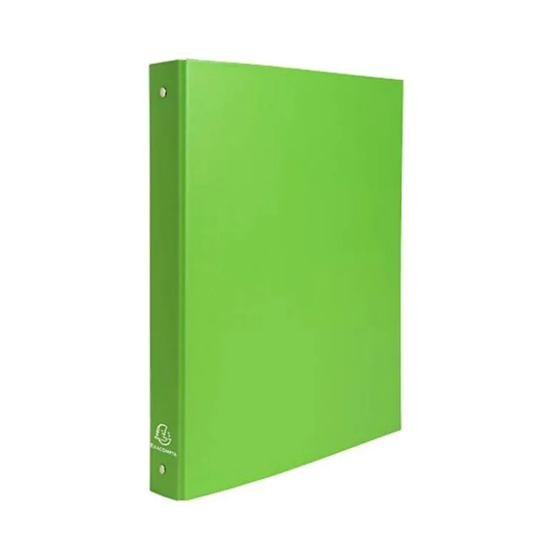 Carpeta Exacompta carton verde anis 4 anillas