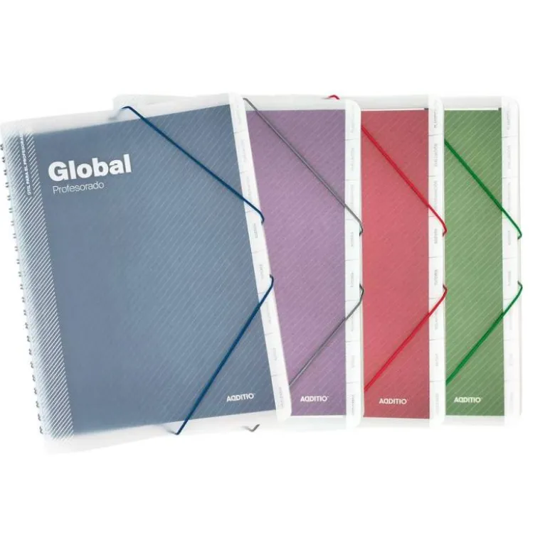 Carpeta global additio a4 con evalucion continua programacion tutoria y reuniones profesores