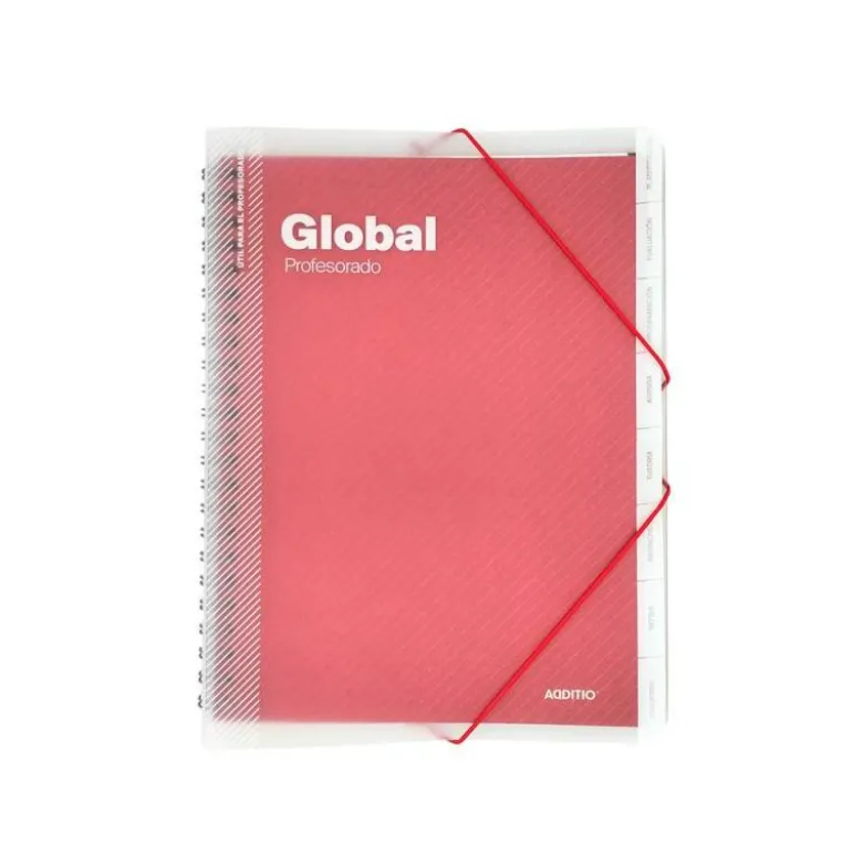 Carpeta global additio a4 con evalucion continua programacion tutoria y reuniones profesores