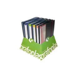 CARPETA GRAFOPLAS ESCAPARATE FOLIO 20 FUNDAS POLIPROPILENO NEGRO CON GOMILLA