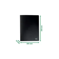 CARPETA LEITZ RECYCLE ESCAPARATE DIN A4 20 FUNDAS POLIPROPILENO NEGRO