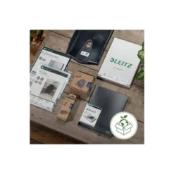 CARPETA LEITZ RECYCLE ESCAPARATE DIN A4 20 FUNDAS POLIPROPILENO NEGRO