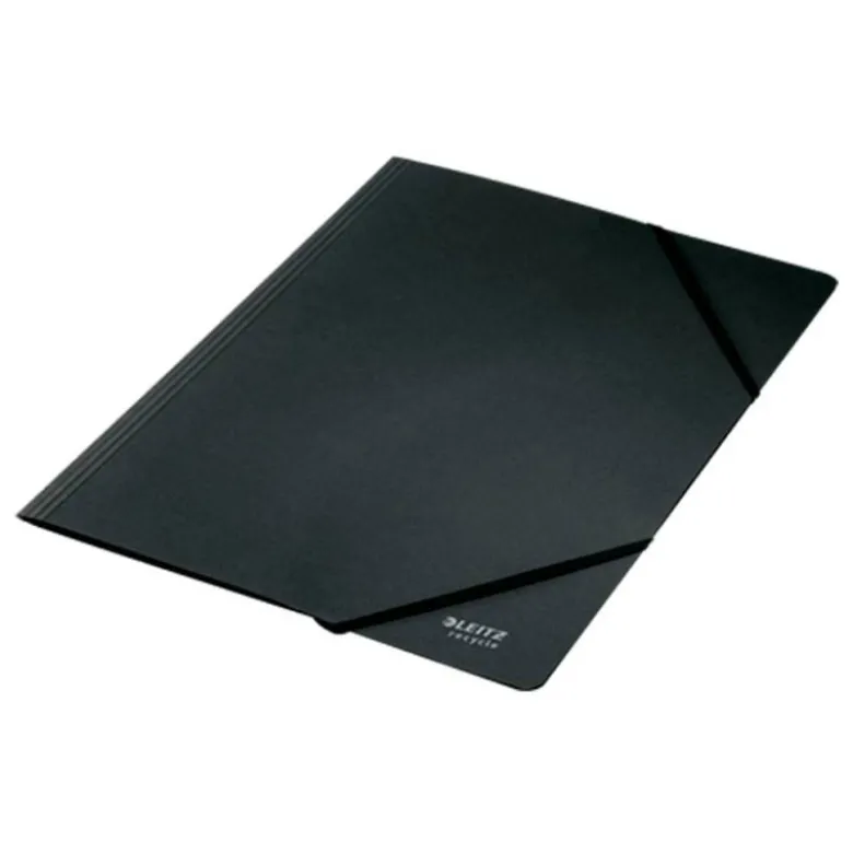 CARPETA LEITZ RECYCLE GOMAS DIN A4 CARTON RECICLABE 100% NEGRO