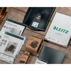 CARPETA LEITZ RECYCLE GOMAS DIN A4 CARTON RECICLABE 100% NEGRO