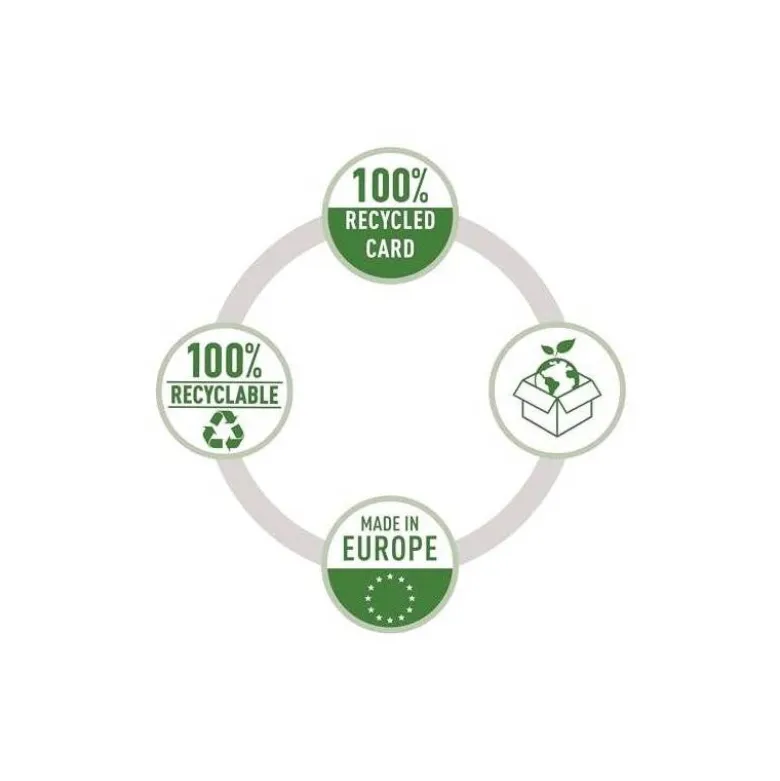 CARPETA LEITZ RECYCLE GOMAS DIN A4 CARTON RECICLABE 100% NEGRO