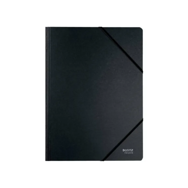 CARPETA LEITZ RECYCLE GOMAS DIN A4 CARTON RECICLABE 100% NEGRO