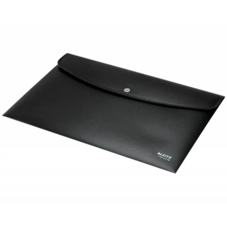 CARPETA LEITZ RECYCLE PORTADOCUMENTOS BROCHE DIN A4 POLIPROPILENO NEGRO