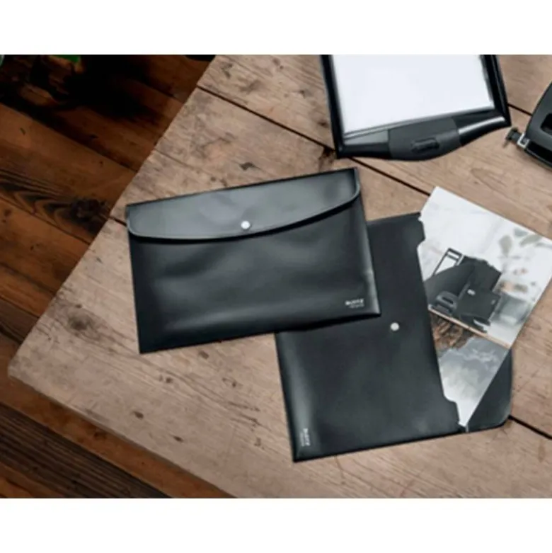 CARPETA LEITZ RECYCLE PORTADOCUMENTOS BROCHE DIN A4 POLIPROPILENO NEGRO