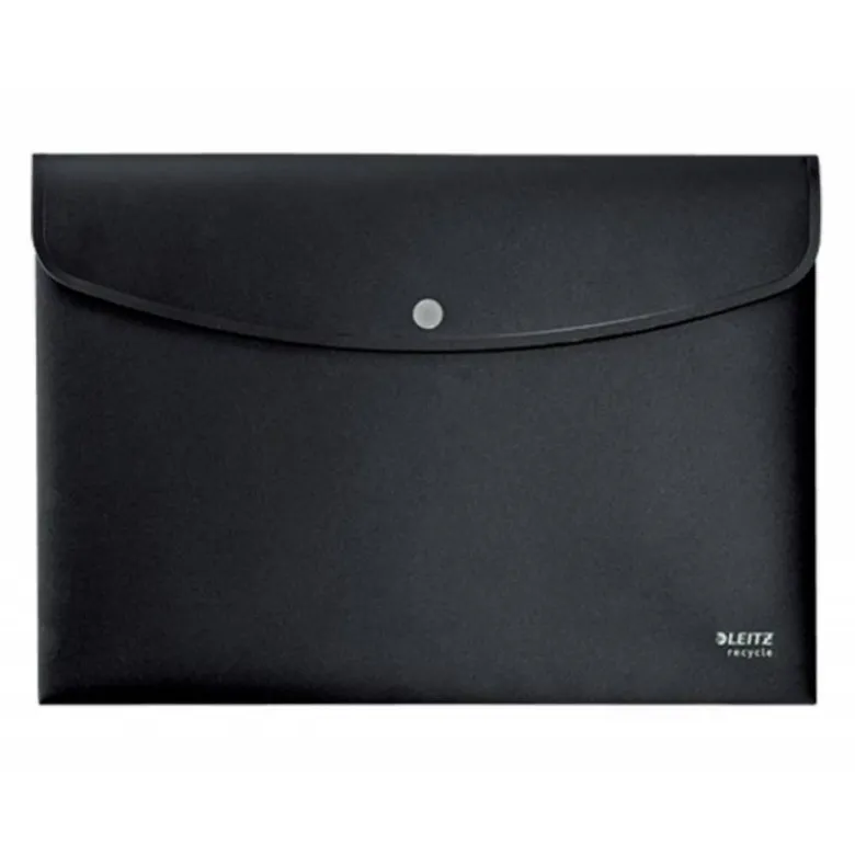 CARPETA LEITZ RECYCLE PORTADOCUMENTOS BROCHE DIN A4 POLIPROPILENO NEGRO