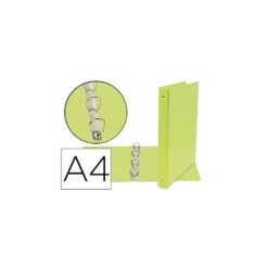 Carpeta Liderpapel 4 anillas 25mm A4 color Verde