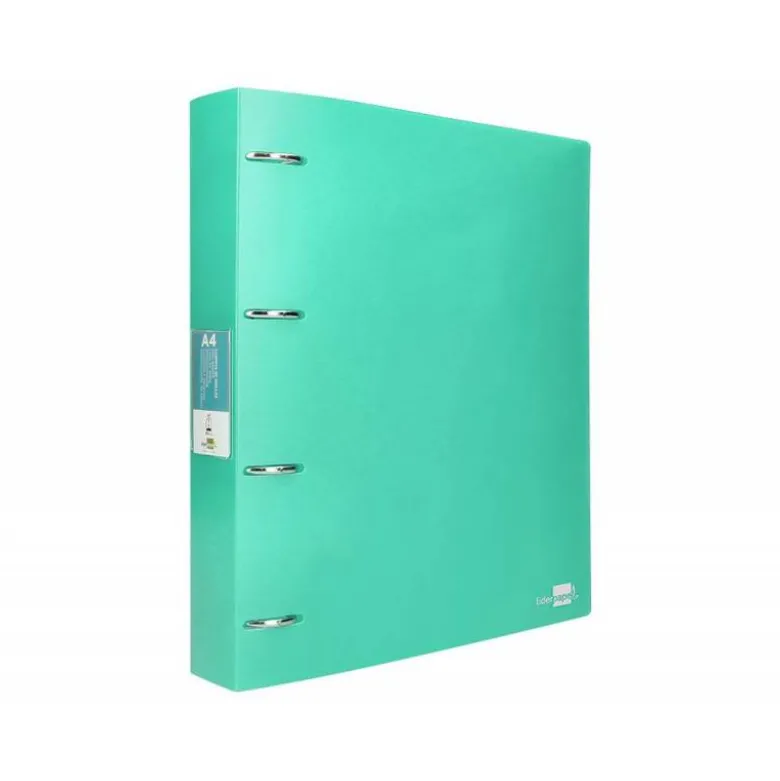CARPETA LIDERPAPEL 4 ANILLAS MIXTAS 40 MM POLIPROPILENO DIN A4 VERDE