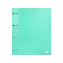 CARPETA LIDERPAPEL 4 ANILLAS MIXTAS 40 MM POLIPROPILENO DIN A4 VERDE