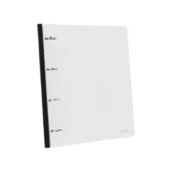 CARPETA LIDERPAPEL 4 ANILLAS REDONDAS 25 MM POLIPROPILENO DIN A4 ULTRA COMPACTA CON LOMO EXTENSIBLE 4 CM TRANSLUCIDA