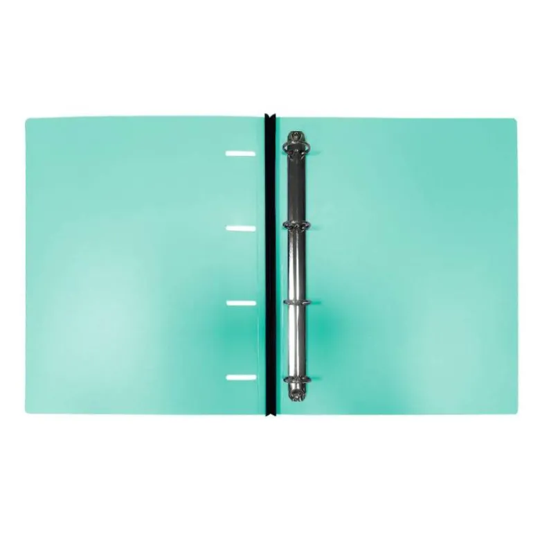CARPETA LIDERPAPEL 4 ANILLAS REDONDAS 25 MM POLIPROPILENO DIN A4 ULTRA COMPACTA CON LOMO EXTENSIBLE 4 CM VERDE