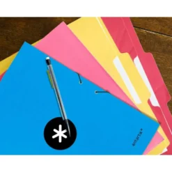 Carpeta Liderpapel Antartik Folio con Solapas Cartón forrado color Azul