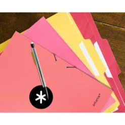 Carpeta Liderpapel Antartik Din A4 con Solapas Cartón forrado color Coral
