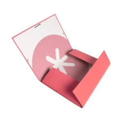 Carpeta Liderpapel Antartik Din A4 con Solapas Cartón forrado color Coral