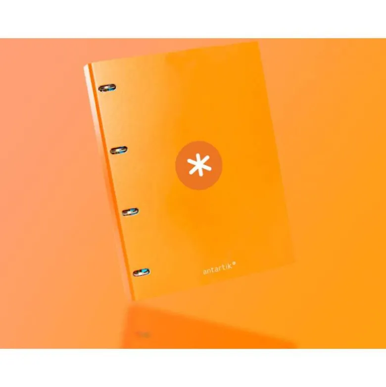 CARPETA LIDERPAPEL ANTARTIK DIN A4 FORRADA 4 ANILLAS 25 MM AMARILLO